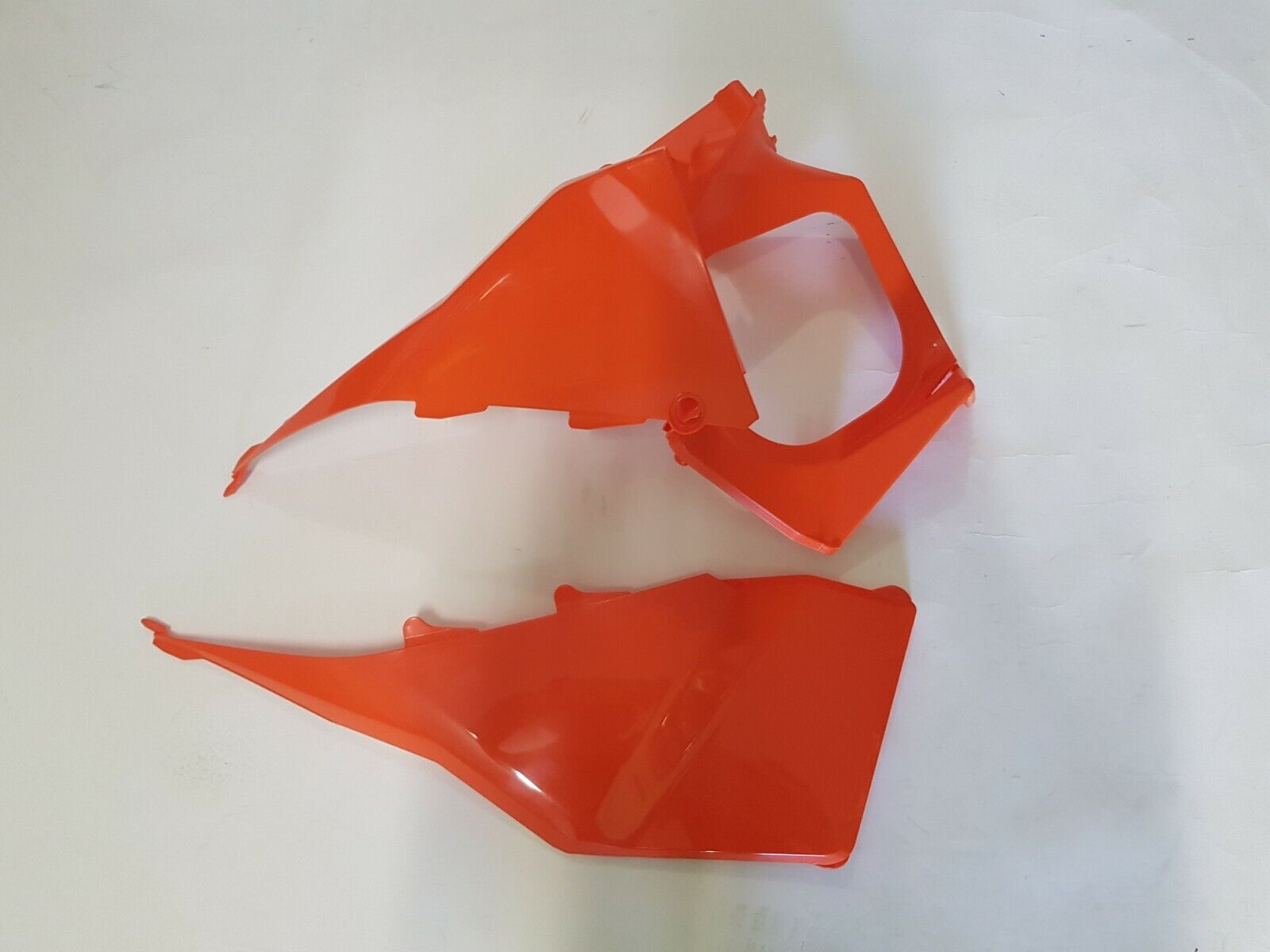 SCATOLA FILTRO COMPLE FIANCATINE KTM EXC 125 250 300 2008 2009 2010 2011 ARANCIO