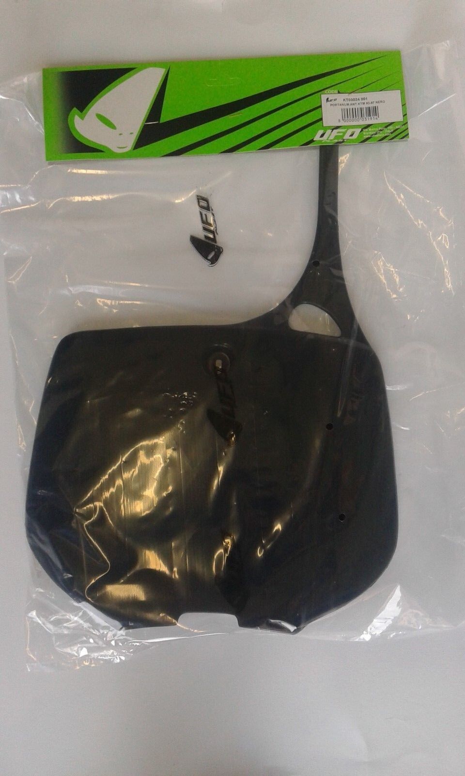 TABELLA MASCHERINA ANTERIORE KTM SX 400 1993 1994 1995 1996 1997 1998 NERA