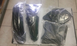 KIT PLASTICHE YAMAHA YZ 125 250 2007 KIT 4 PZ NERO