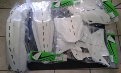 KIT PLASTICHE KAWASAKI KXF 450 2012  KIT 5 PZ COLORE BIANCO