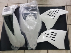 KIT PLASTICHE KTM EXC 125 250 300 2008 2009 2010 2011 BIANCO