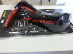 COPPIA PARAMANI HANDGUARD ACERBIS NERI ARANCIO X FACTORY MOT