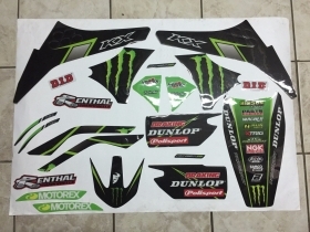 KIT ADESIVI GRAFICHE KAWASAKI MONSTER KXF 450 2009 2010