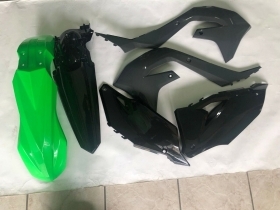 KIT PLASTICHE KAWASAKI KXF 450 2020 4 PZ NERO GRIGIO VE