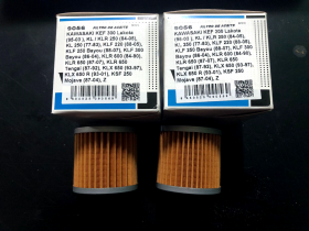 COPPIA 2 PZ FILTRO OLIO 9056 HF123 KAWASAKI KL 600 650 