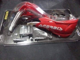 COPPIA PARAMANI HANDGUARD ACERBIS ROSSI ROSSO BIANCHI X