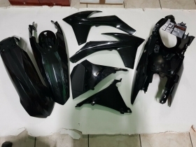 KIT PLASTICHE KTM EXC 125 250 300 2012 2013 COLORE NERO