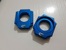 BLOCCHETTI REGISTRO TENDITORI CATENE BLU YAMAHA WRF 250