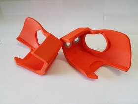 PROTEZIONE PROTEZIONI PIEDINO FORCELLA ACERBIS ARANCIO 