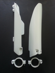 COPPIA PARASTELI COPRISTELI COLORE BIANCO BIANCHI SUZUKI RM 