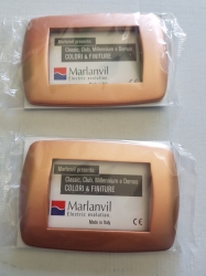 PLACCA PLACCHE MILLENNIUM 3 FORI MARLANVIL RAME CODICE 7843.