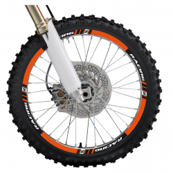ADESIVI CERCHI BLACKBIRD MOTO COLORE ARANCIO PER LA COPPIA D