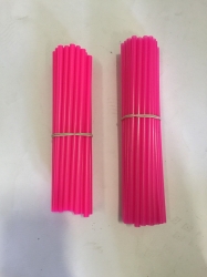 KIT COPRIRAGGI MOTO CROSS ENDURO MOTARD COPPIA RUOTE FUCSIA 