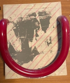 MANIGLIA MANIGLIONE COMUNELLO 2600 ALLUMINIO ROSSO CURV