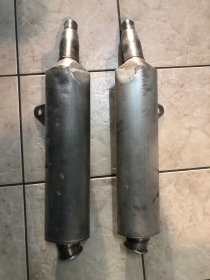 COPPIA MARMITTE DUCATI MONSTER 600 750 900 SIL MOTORE 5