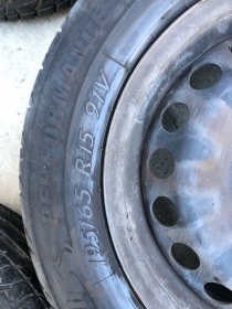 4 CERCHI E RUOTE COMPLETE DI GOMME 60% WOLKSWAGEN GOLF 