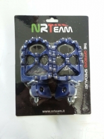 PEDANE POGGIAPIEDI ERGAL MAGGIORATE BLU KAWASAKI KX 125