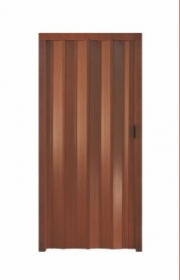 PORTA A SOFFIETTO IN PVC PER INTERNO COLORE NOCE MISURA