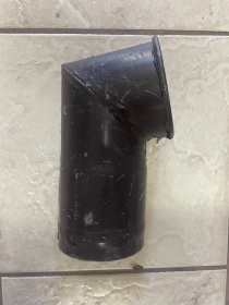 CURVA TUBO ACCIAIO COLORE TESTA DI MORO DA 100