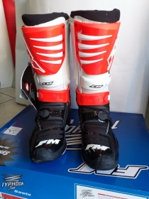 STIVALI CROSS ENDURO FM MODELLO TYPHOON 3 ARANCIO FLUO 
