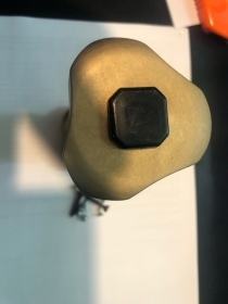 DOPPIO POMOLO FISSO BRONZATO INFISSI ALLUMINIO COME FOT