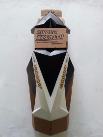 PARAFANGO ANTERIORE CIRCUIT STEALTH NERO BIANCO KTM SX 